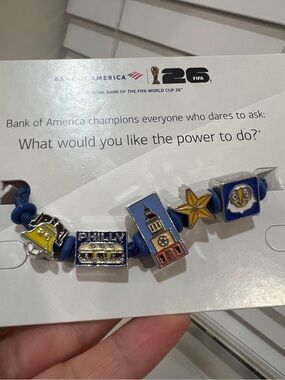 Exclusive BOA FIFA Blue Philadelphia Charm Bracelet -